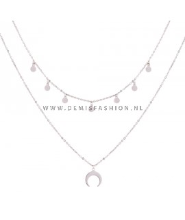 Maan munt ketting