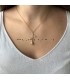Roos ketting goudkleurig