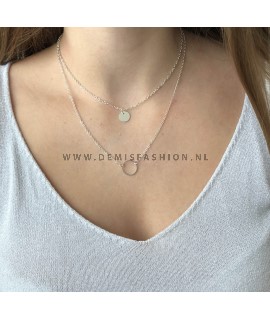 Zilverkleurige ketting Liv