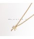 Goudkleurige palmboom ketting