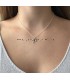 Zilverkleurige palmboom ketting