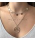 Zilverkleurige ketting Elyssa