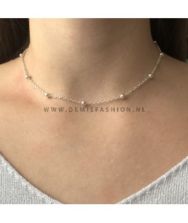 Zilverkleurige ketting Nomi
