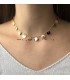 Goudkleurige munt ketting Alexandra