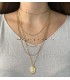 Goudkleurige ketting Mariola