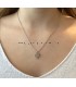 Zilverkleurige cactus ketting Jacky