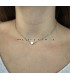 Hartjes ketting zilverkleurig
