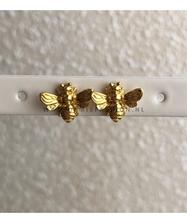 Goudkleurige bij oorbellen Latischa
