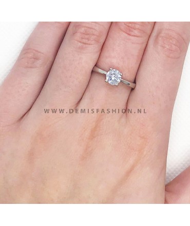 Zilveren ring Sterre