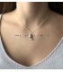 Zilverkleurige voetbal ketting