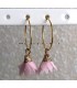 Roze oorbellen Dan