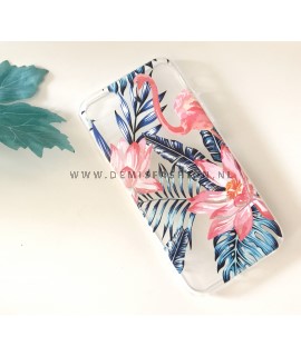 Transparant flamingo hoesje voor iPhone 7