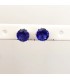 Knopjes oorbellen donker blauw