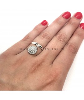 Zilverkleurige ring Arnoud