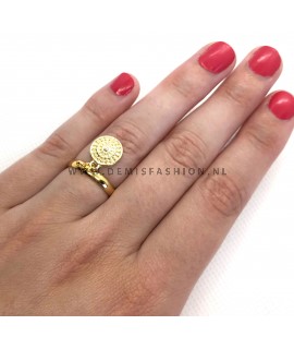 Goudkleurige ring Isa