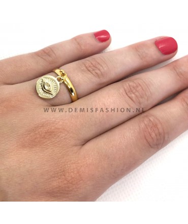 Goudkleurige ring Ilona