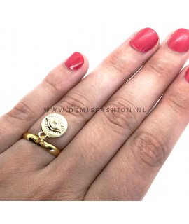 Goudkleurige ring Ilona