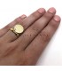 Goudkleurige munt ring Melissa