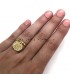 Goudkleurige munt ring Melissa