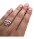 Zilverkleurige bij ring Vera
