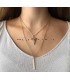 Roze marmeren ketting