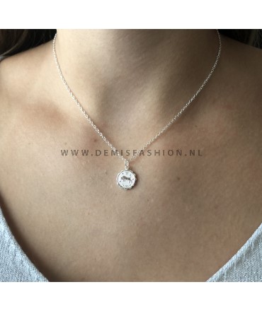Stier sterrenbeeld ketting zilver