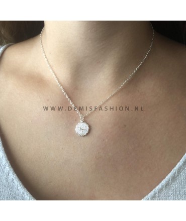 Maagd sterrenbeeld ketting zilver