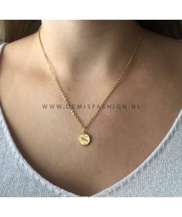 Steenbok sterrenbeeld ketting goud