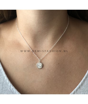 Waterman sterrenbeeld ketting zilver
