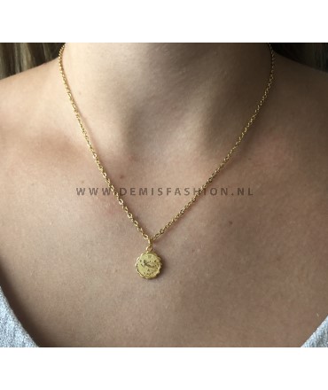 Maagd sterrenbeeld ketting goud