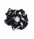 Flamingo scrunchie zwart