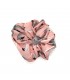 Flamingo scrunchie roze
