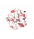 Flamingo scrunchie wit