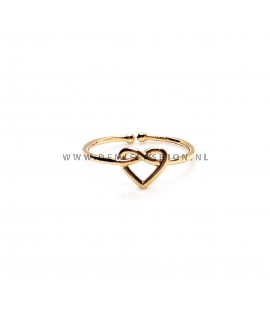 Hartjes infinity ring goud