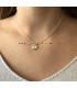 Zilveren initialen ketting O