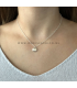 Zilveren initialen ketting X