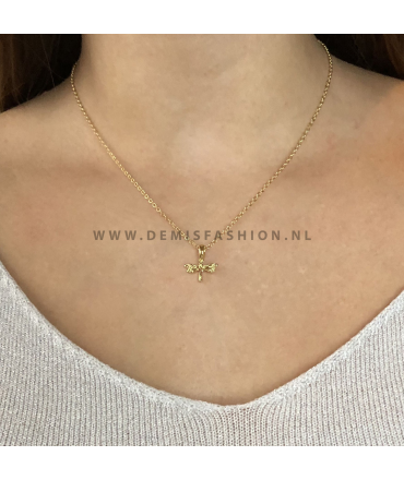 Goudkleurige ketting Cisca