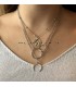Zilverkleurige ketting Lisse