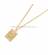 Goudkleurige roos ketting Tyra