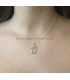 Zilverkleurige cactus ketting