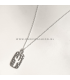 Zilverkleurige cactus ketting