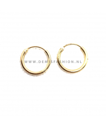 Goudkleurige ringetjes 12mm Roy