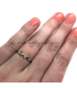 Zilverkleurige love ring