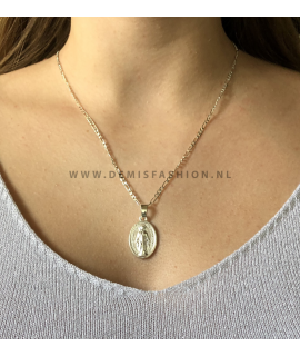 Zilverkleurige ketting Clara