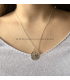 Zilverkleurige druppel ketting David