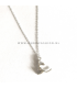 Zilverkleurige kat ketting David