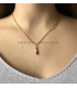 Goudkleurige lippenstift ketting David