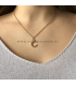 Goudkleurige maan ketting David