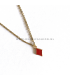 Goudkleurige ruitjes ketting Dani