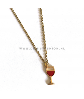 Goudkleurige wijn ketting Dani